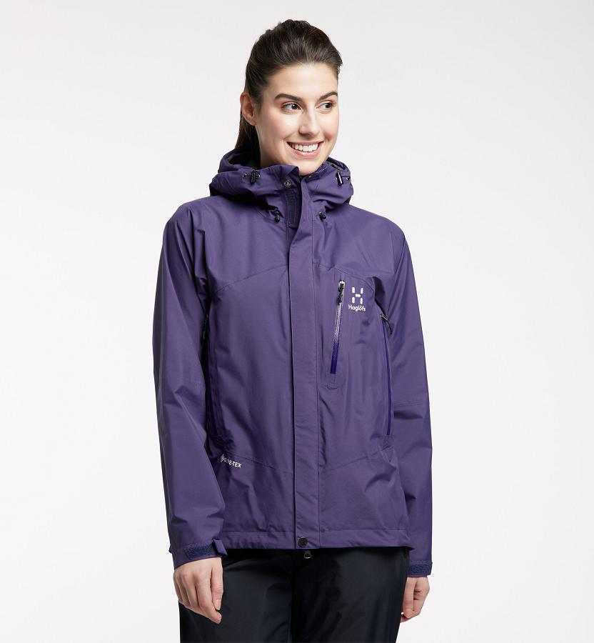 Haglöfs Astral GTX Ski Jacket Purple For Womens URAGW1052 Australia